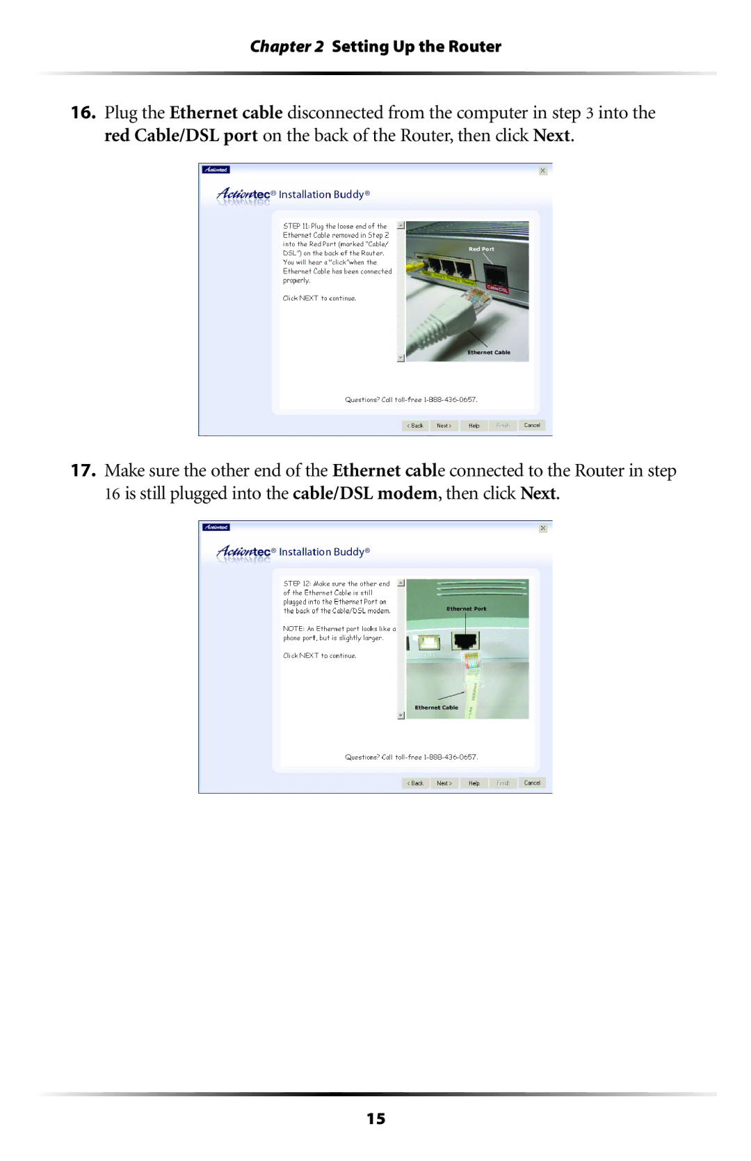 Actiontec electronic GT704WR user manual Setting Up the Router 