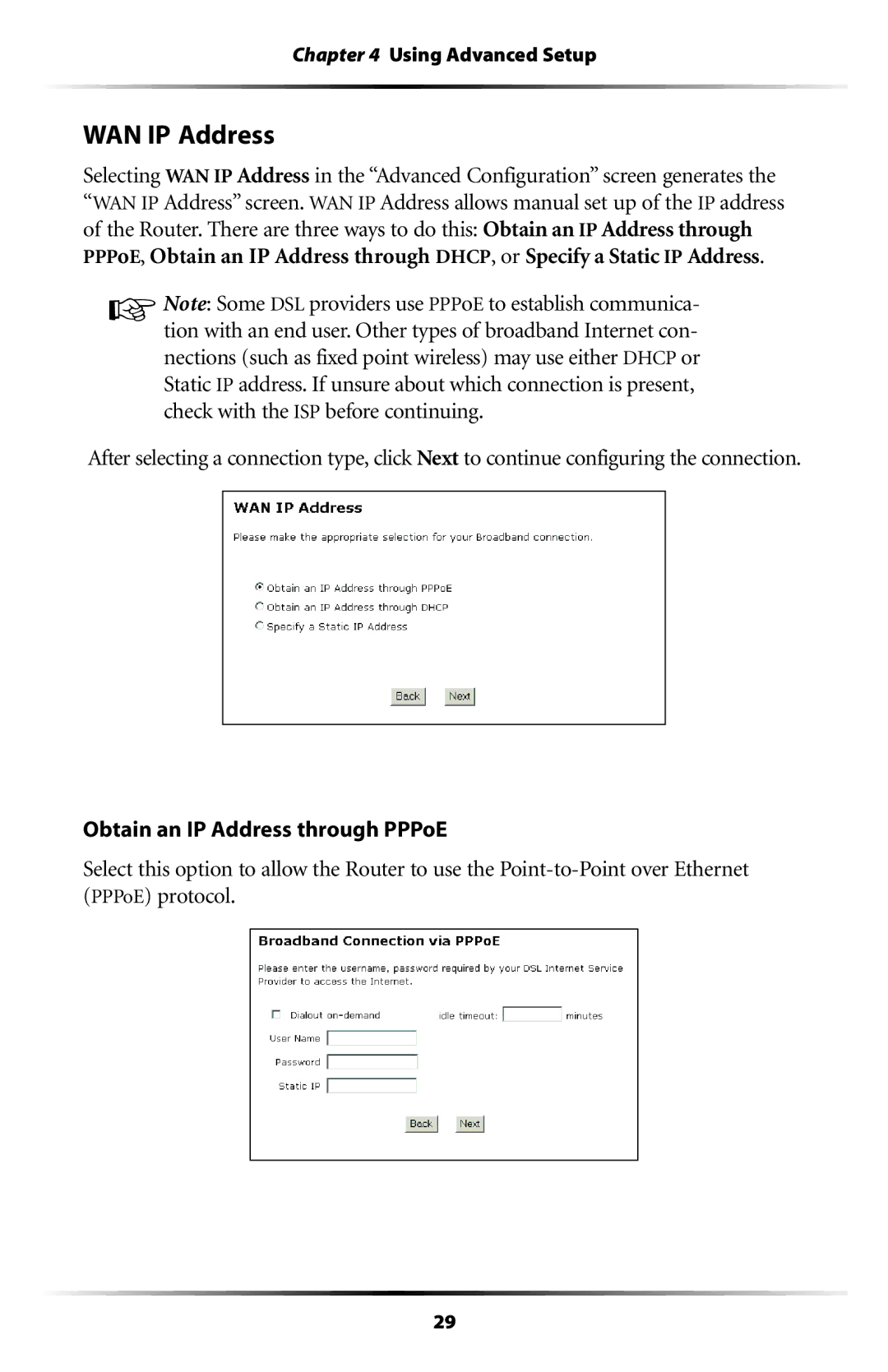 Actiontec electronic GT704WR user manual WAN IP Address 