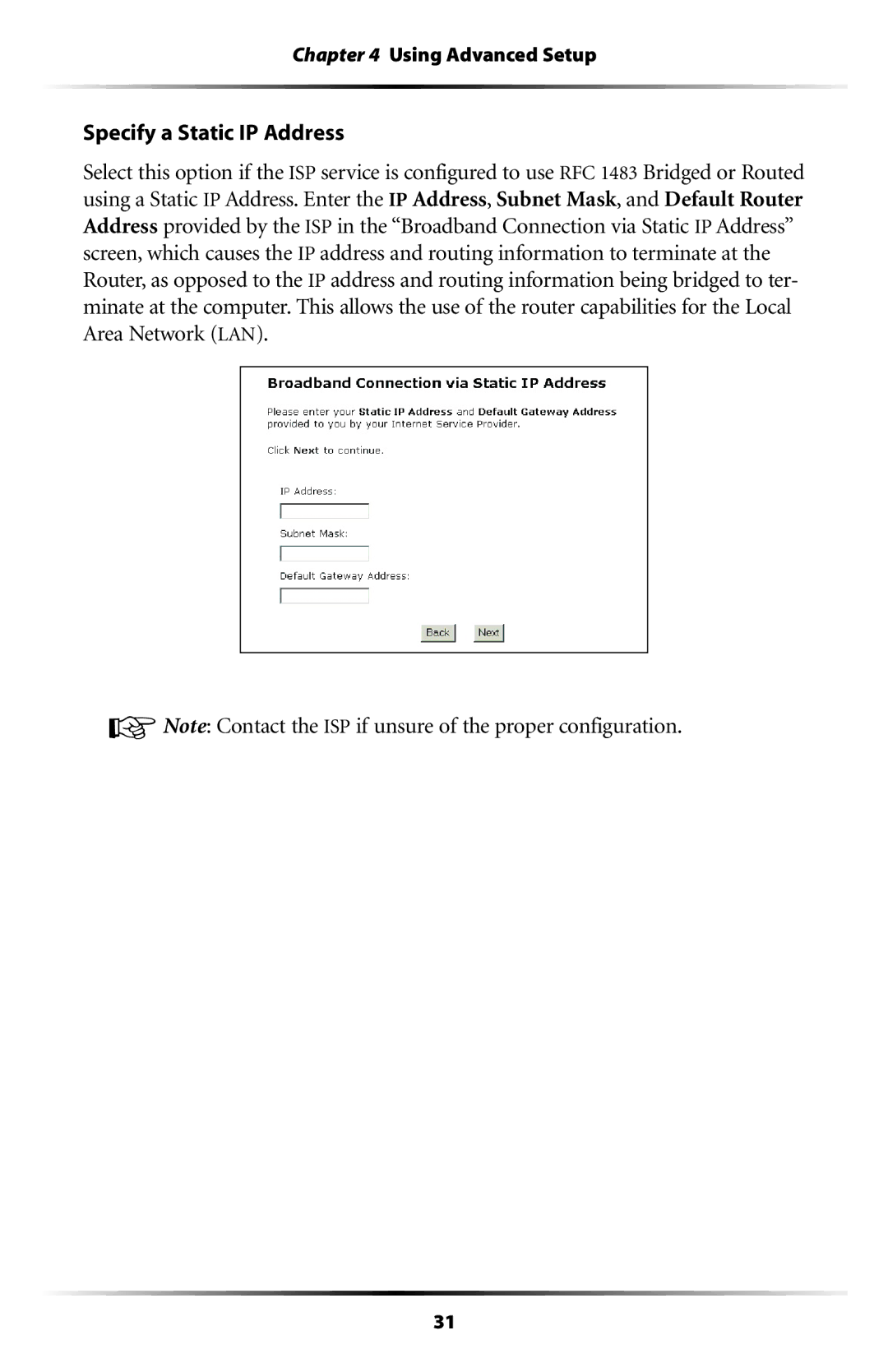 Actiontec electronic GT704WR user manual Using Advanced Setup 