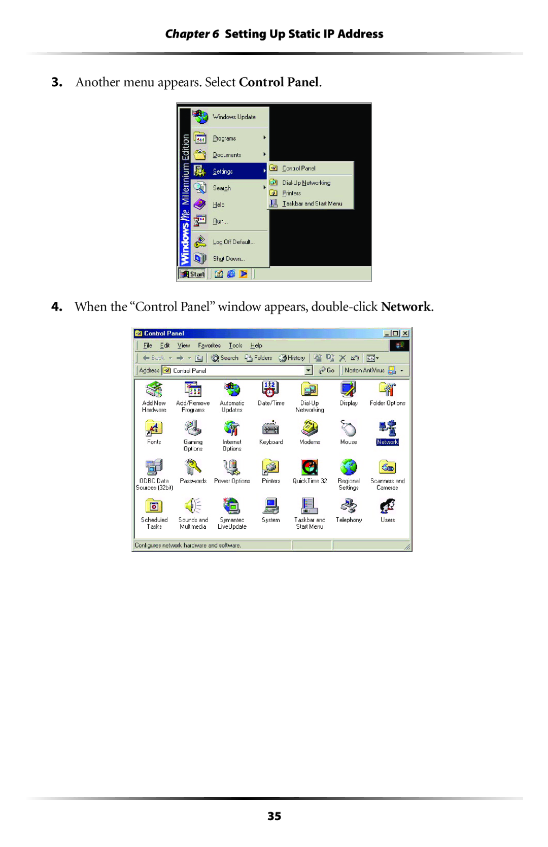 Actiontec electronic HPAP108T manual Setting Up Static IP Address 