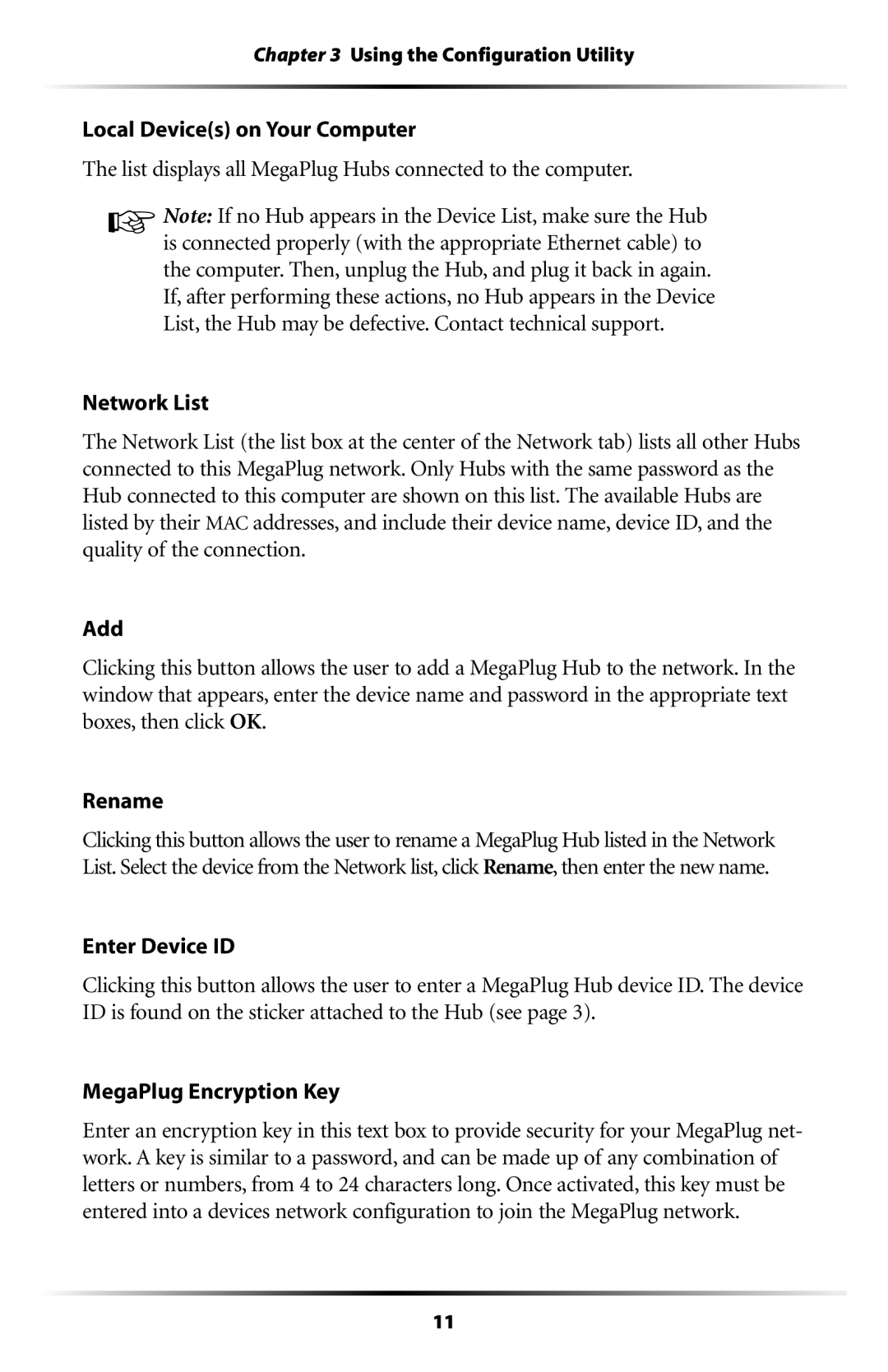 Actiontec electronic HPE400T user manual Using the Configuration Utility 