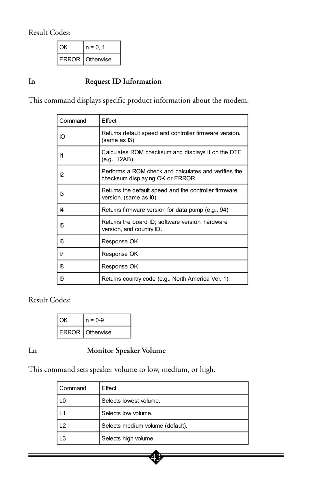 Actiontec electronic IS560LH user manual Request ID Information, Monitor Speaker Volume 