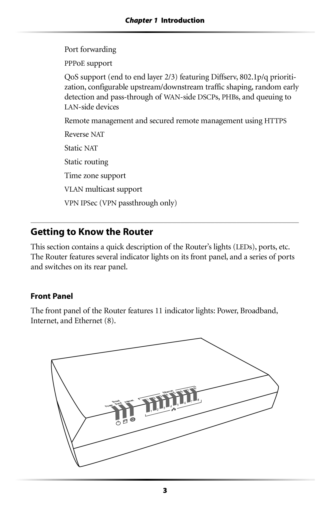 Actiontec electronic MI408 manual Getting to Know the Router 