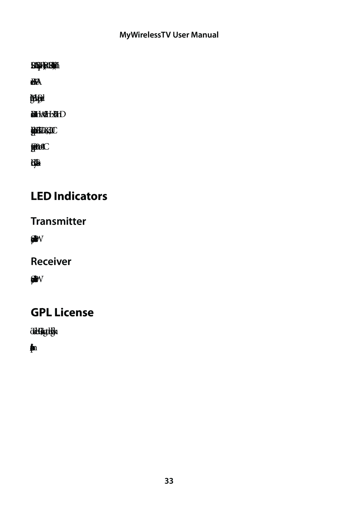 Actiontec electronic MWTV200KIT01 user manual LED Indicators, GPL License 