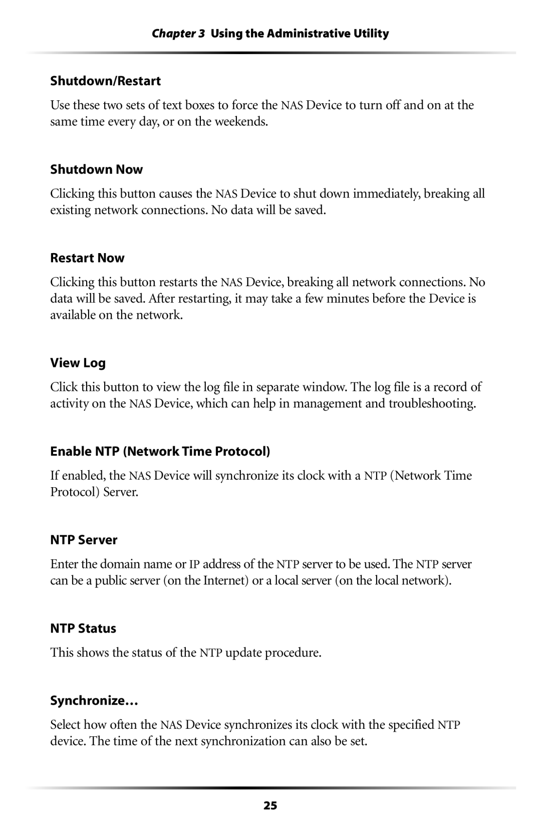 Actiontec electronic NS100-400, NS100-200, NS100-250, NS-100, NS100-300, NS100-160 user manual Using the Administrative Utility 