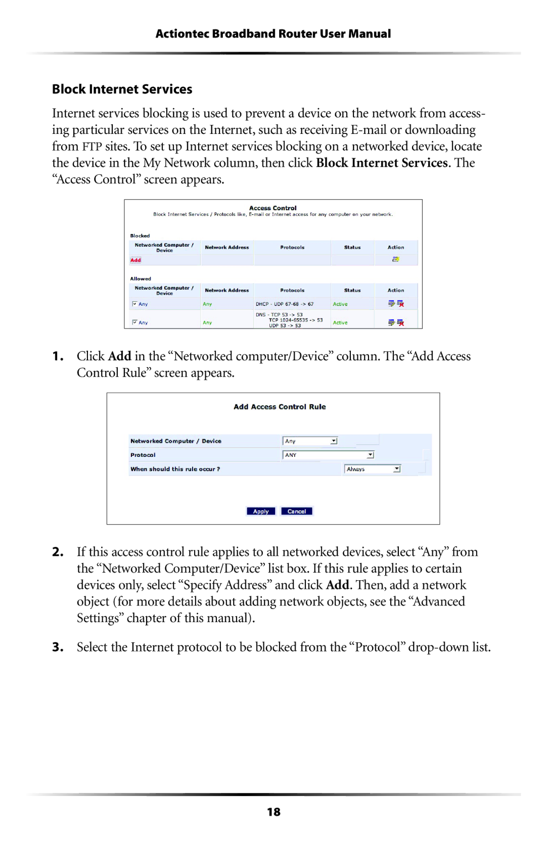 Actiontec electronic RI408 user manual 