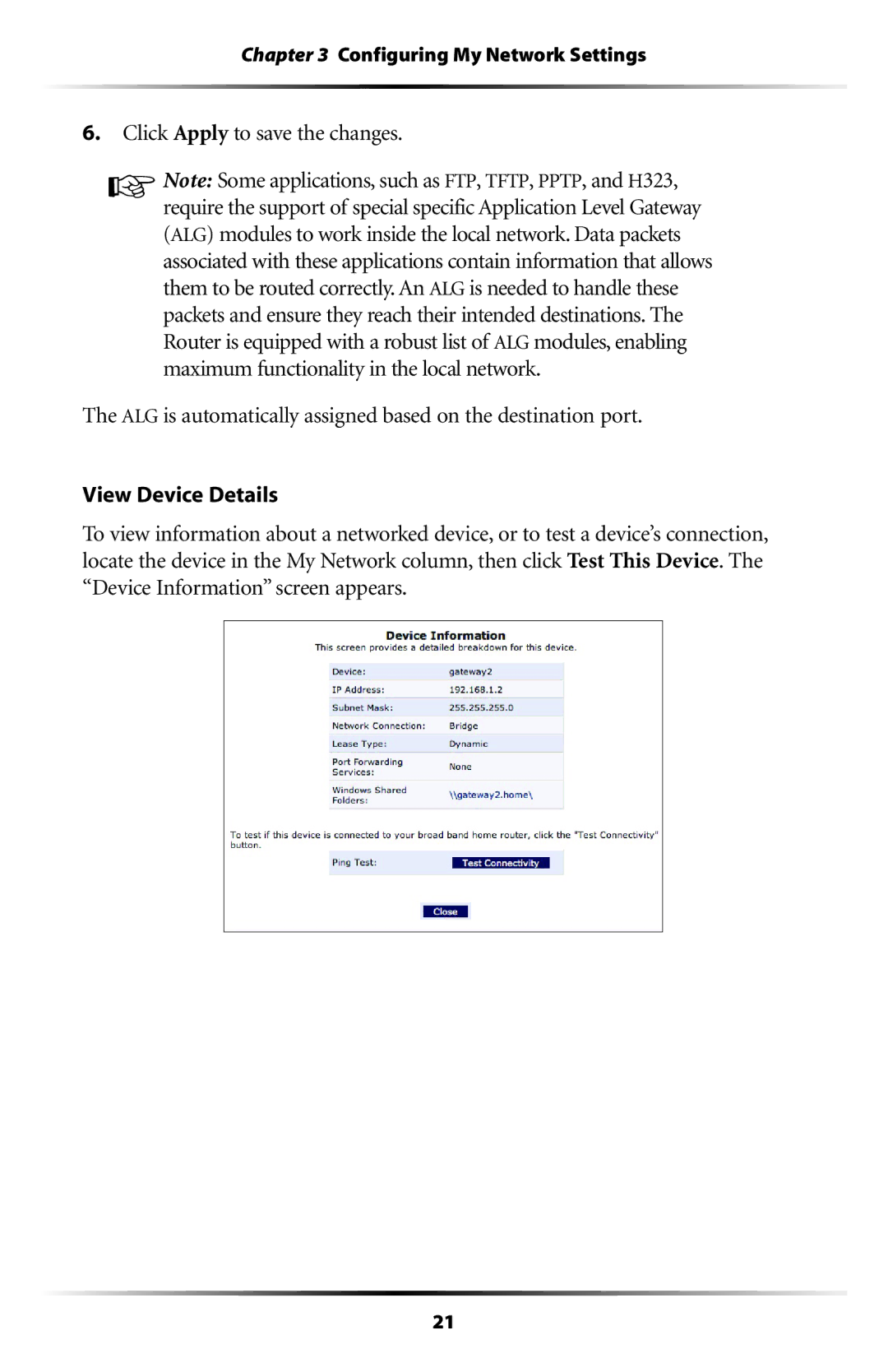 Actiontec electronic RI408 user manual Configuring My Network Settings 