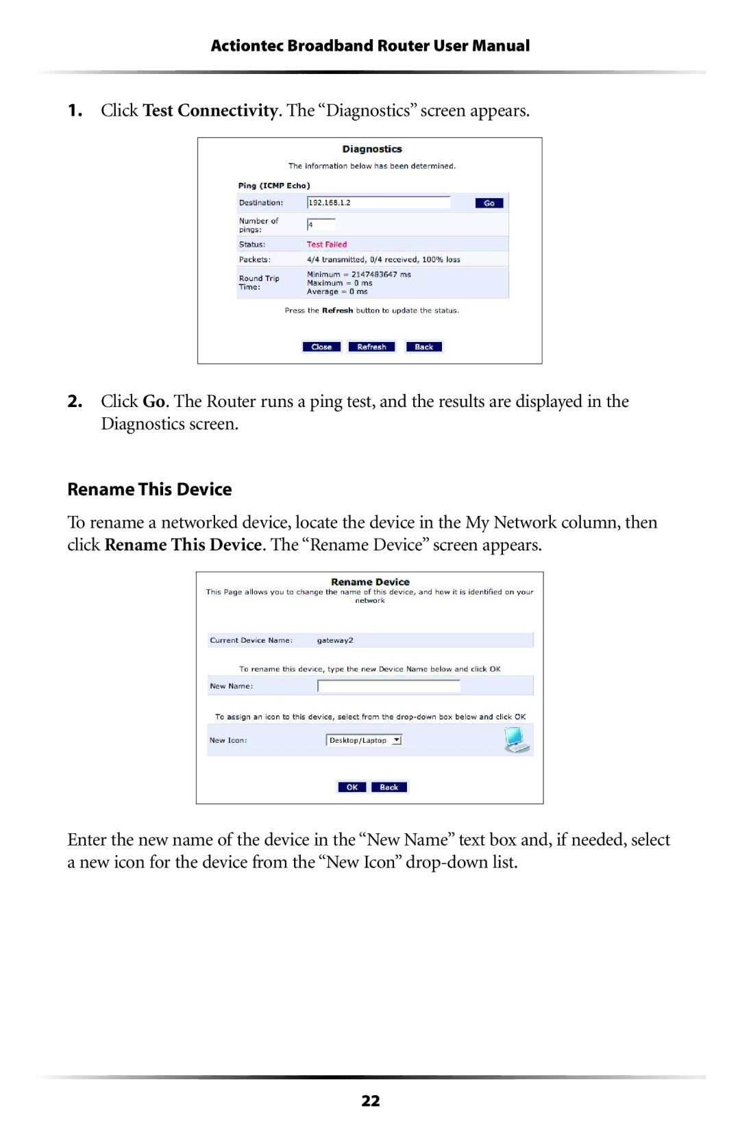 Actiontec electronic RI408 user manual 