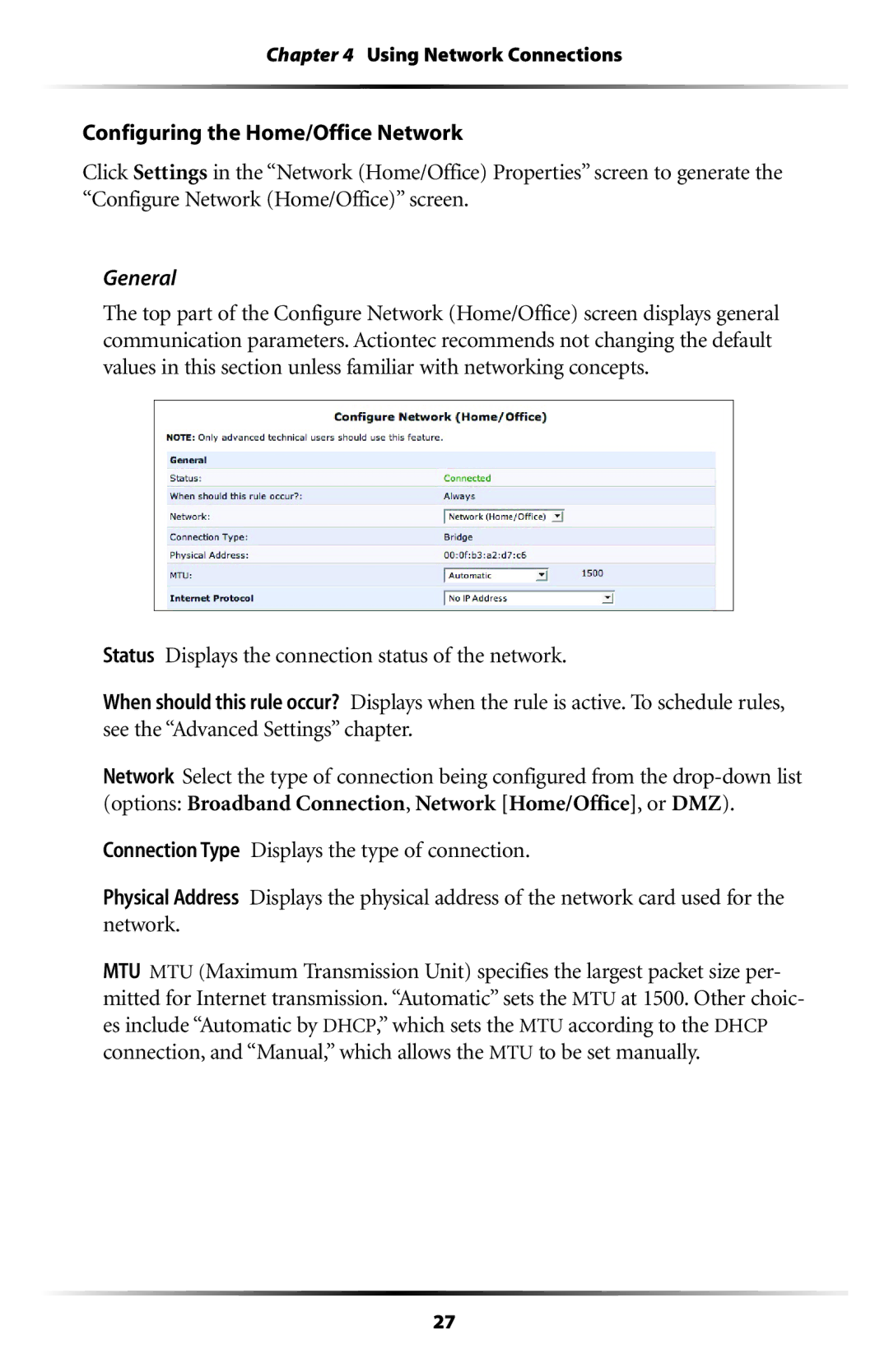 Actiontec electronic RI408 user manual General 