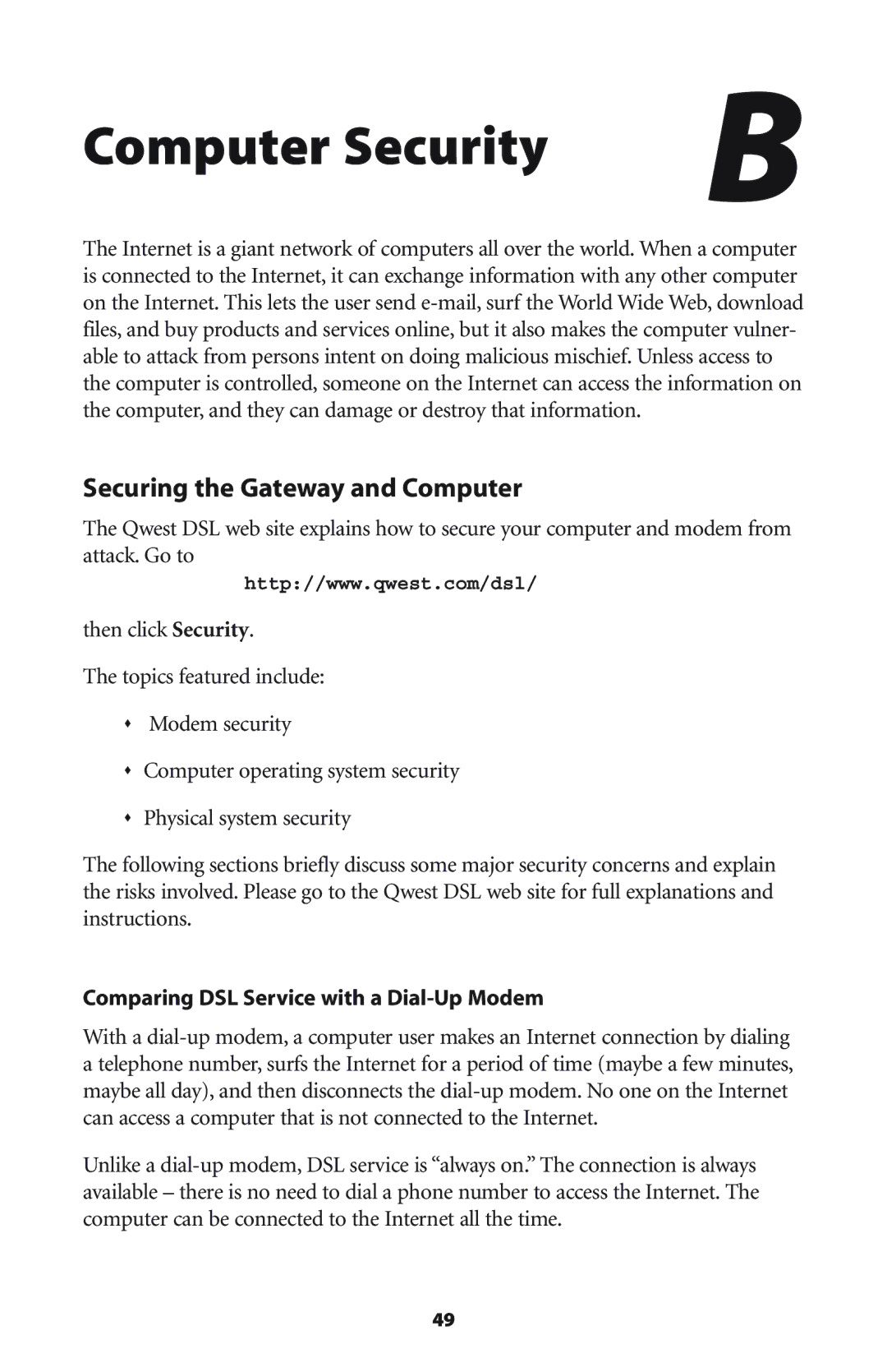 Actiontec electronic Wireless-Ready user manual Computer Security 