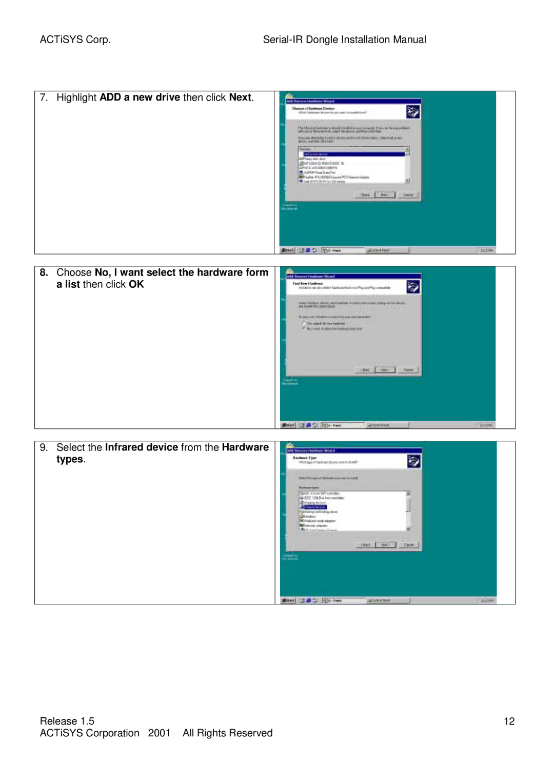 ACTiSYS ACT-IR220L, ACT-IR200L user manual 