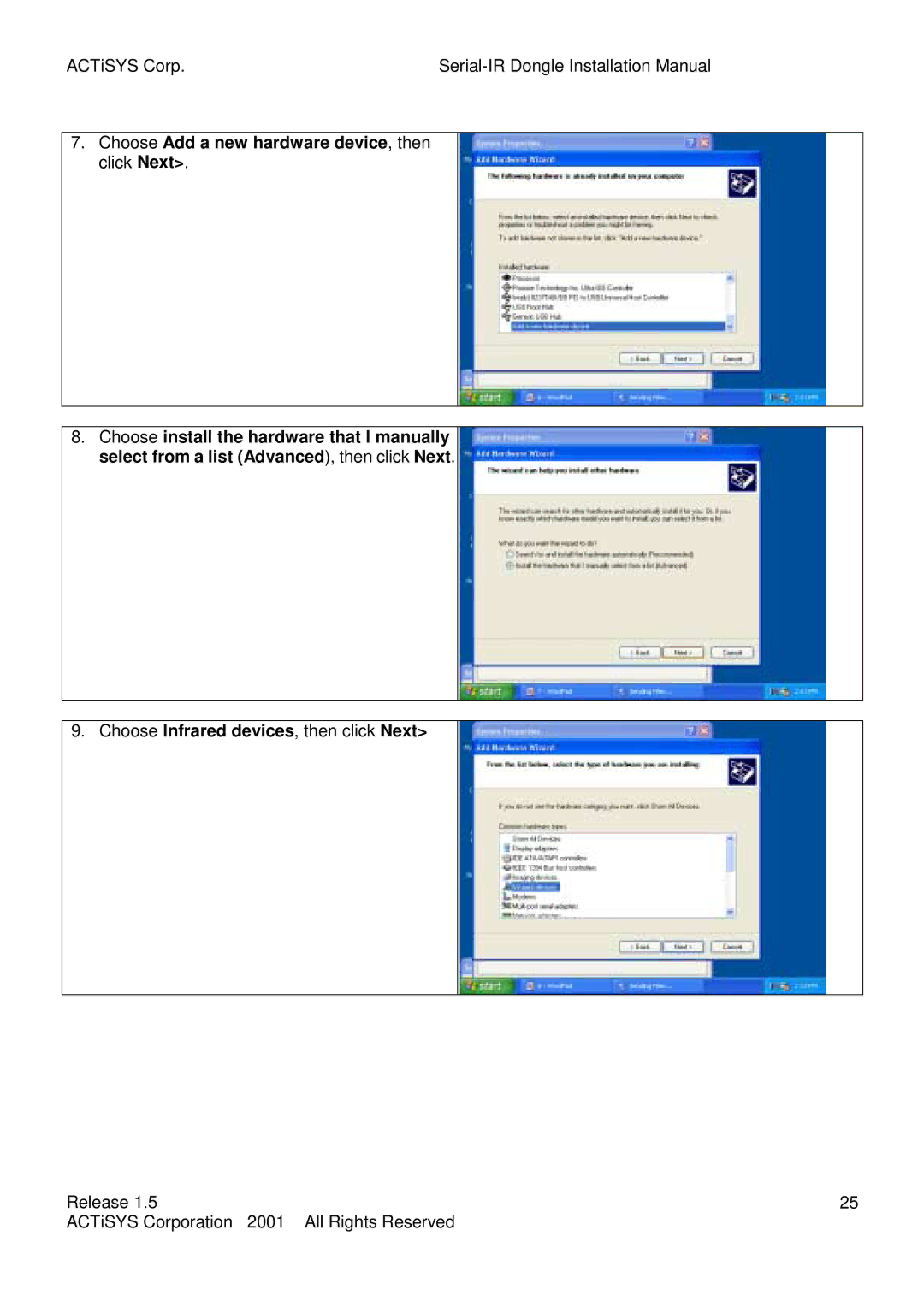 ACTiSYS ACT-IR200L, ACT-IR220L user manual Release ACTiSYS Corporation All Rights Reserved 