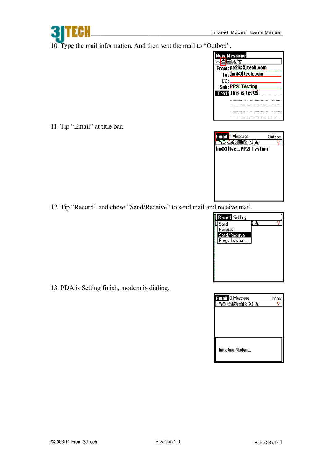 ACTiSYS PP2-5600 user manual Infrared Modem User’s Manual 