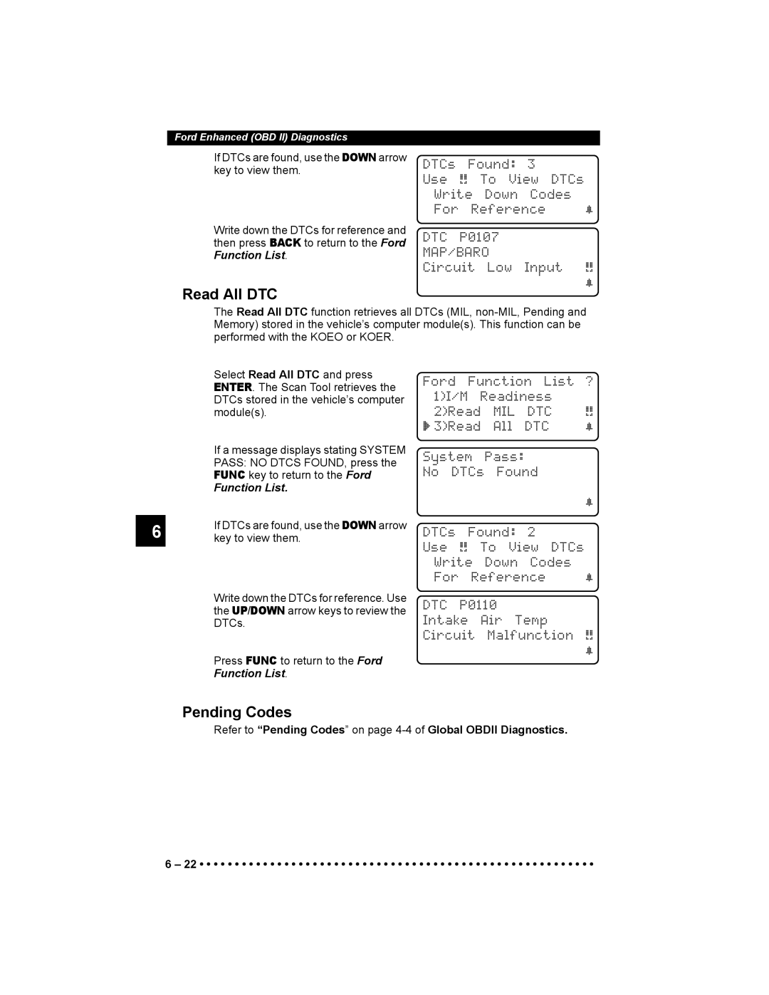 Actron 9640 user manual Read All DTC 