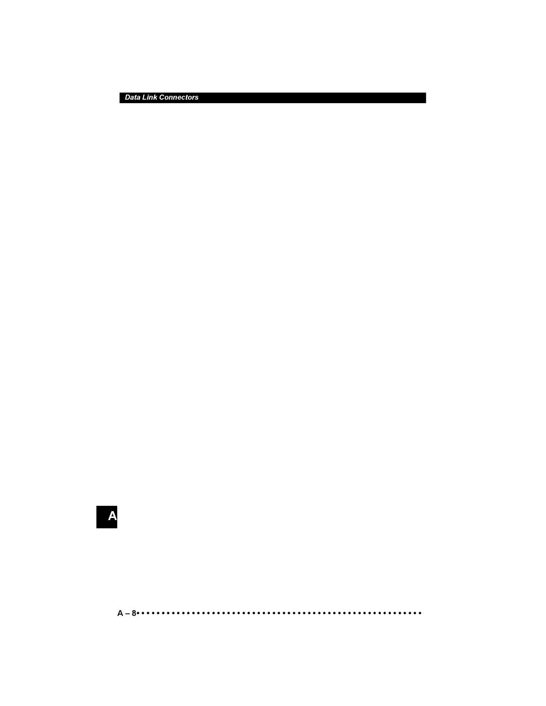 Actron 9640 user manual Data Link Connectors 