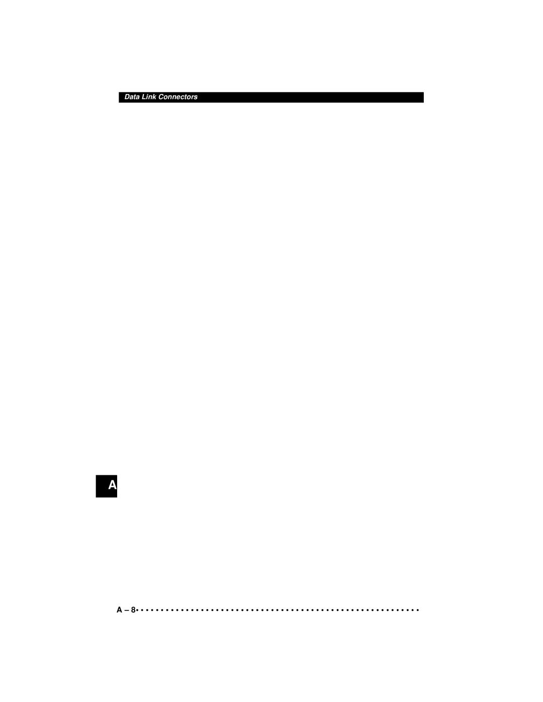 Actron 9640A manual Data Link Connectors 