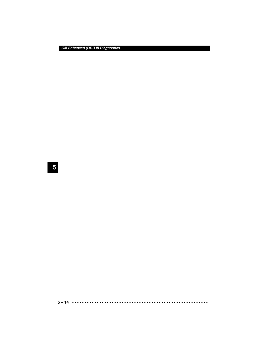 Actron 9640A manual GM Enhanced OBD II Diagnostics 