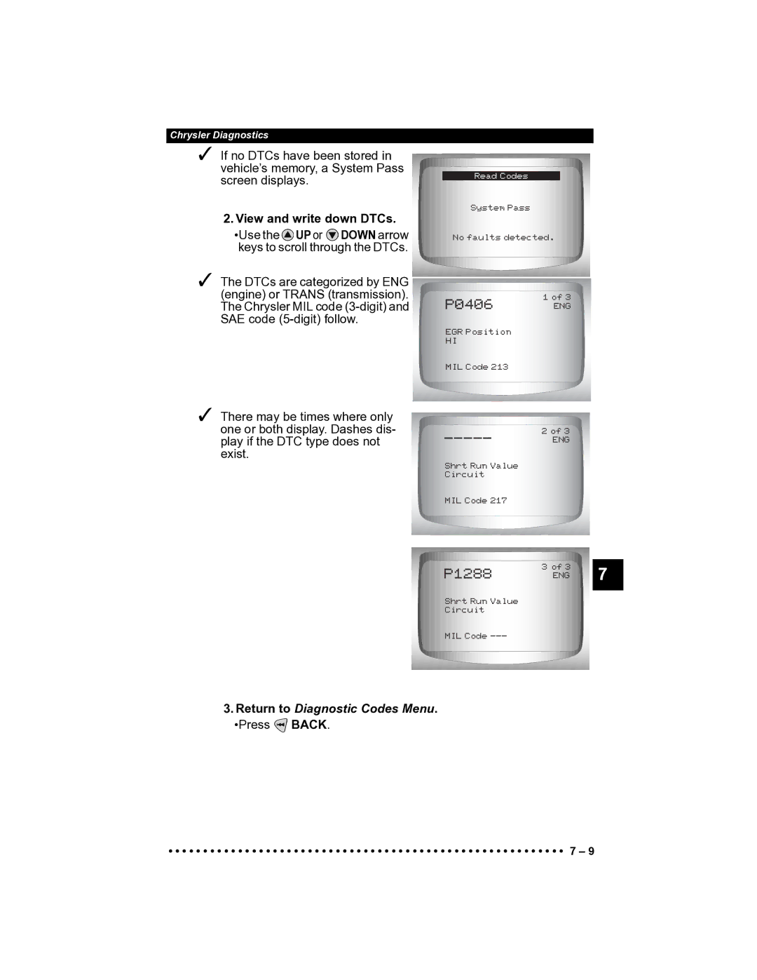 Actron CP9185 manual P0406 