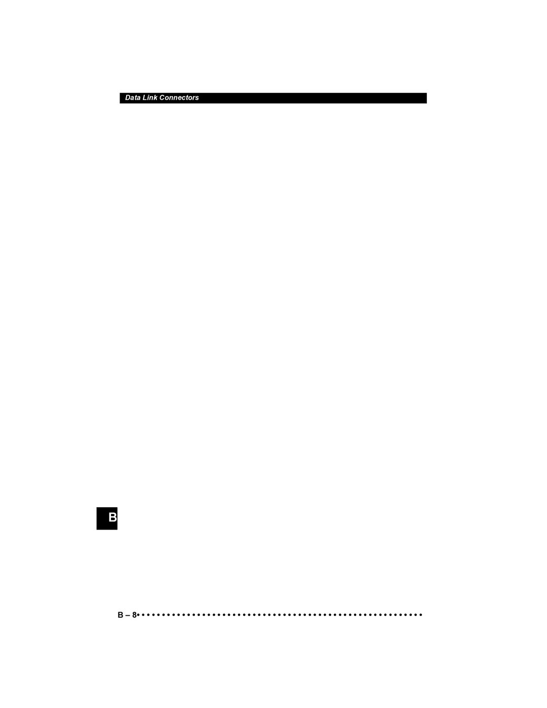 Actron CP9185 manual Data Link Connectors 