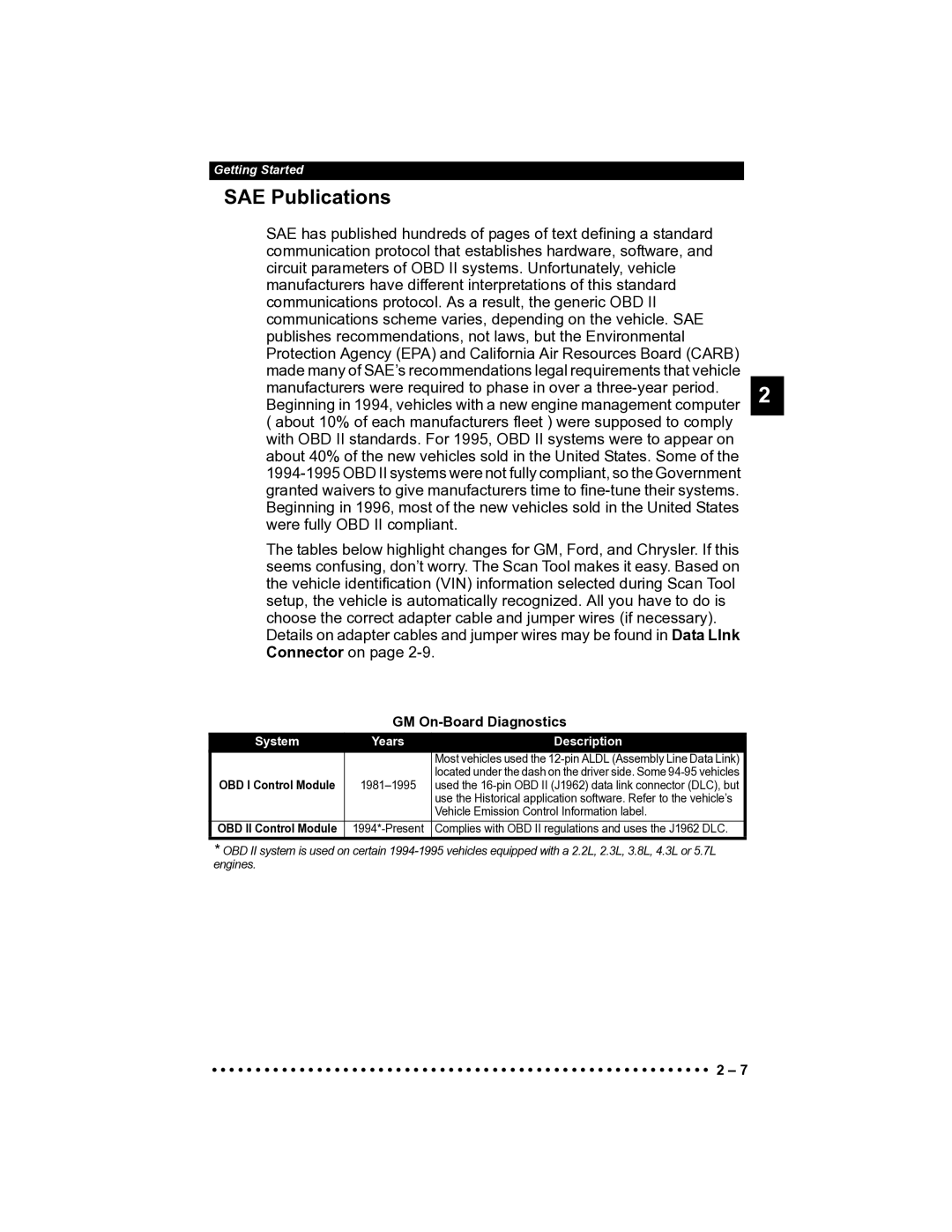 Actron CP9185 manual SAE Publications, GM On-Board Diagnostics 