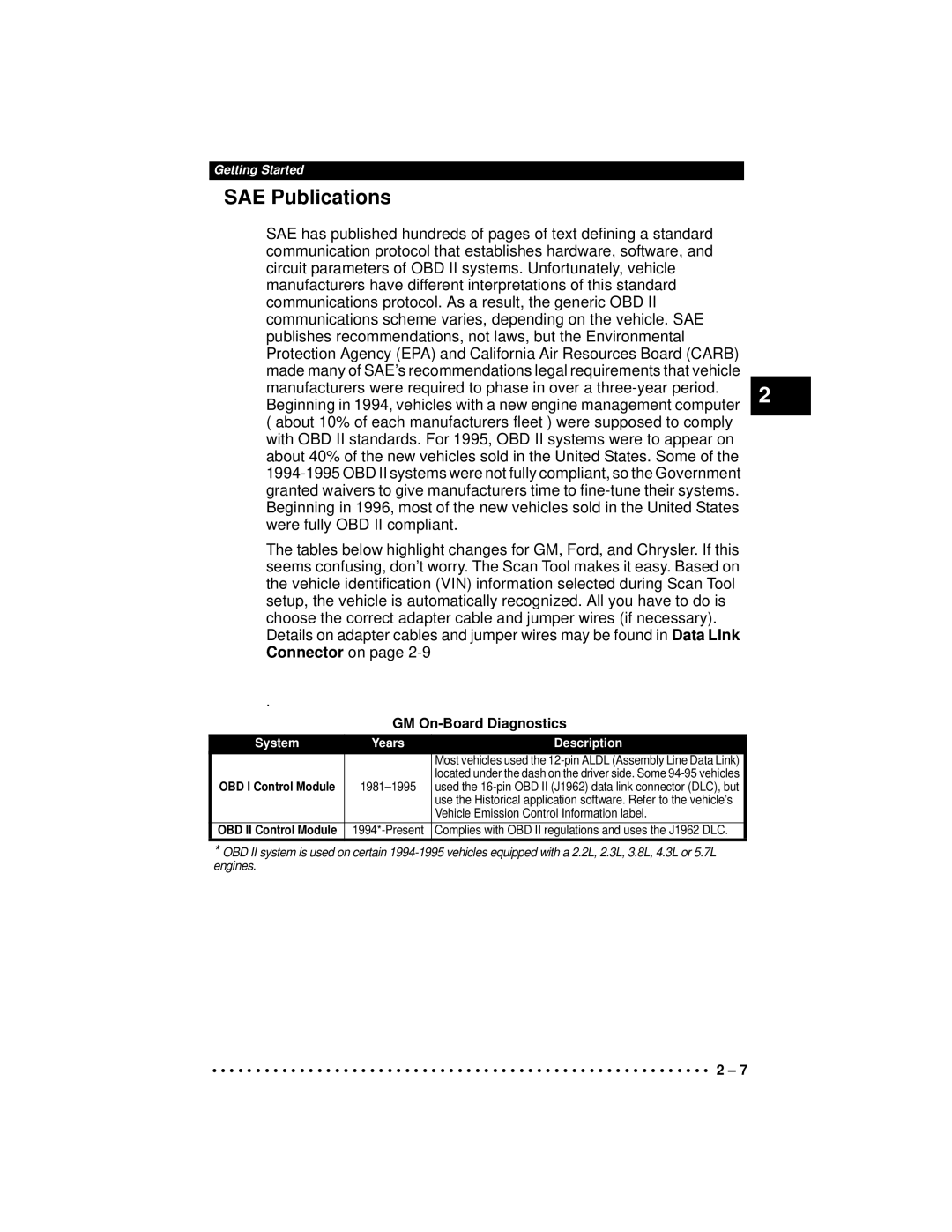 Actron CP9190 manual SAE Publications, GM On-Board Diagnostics 