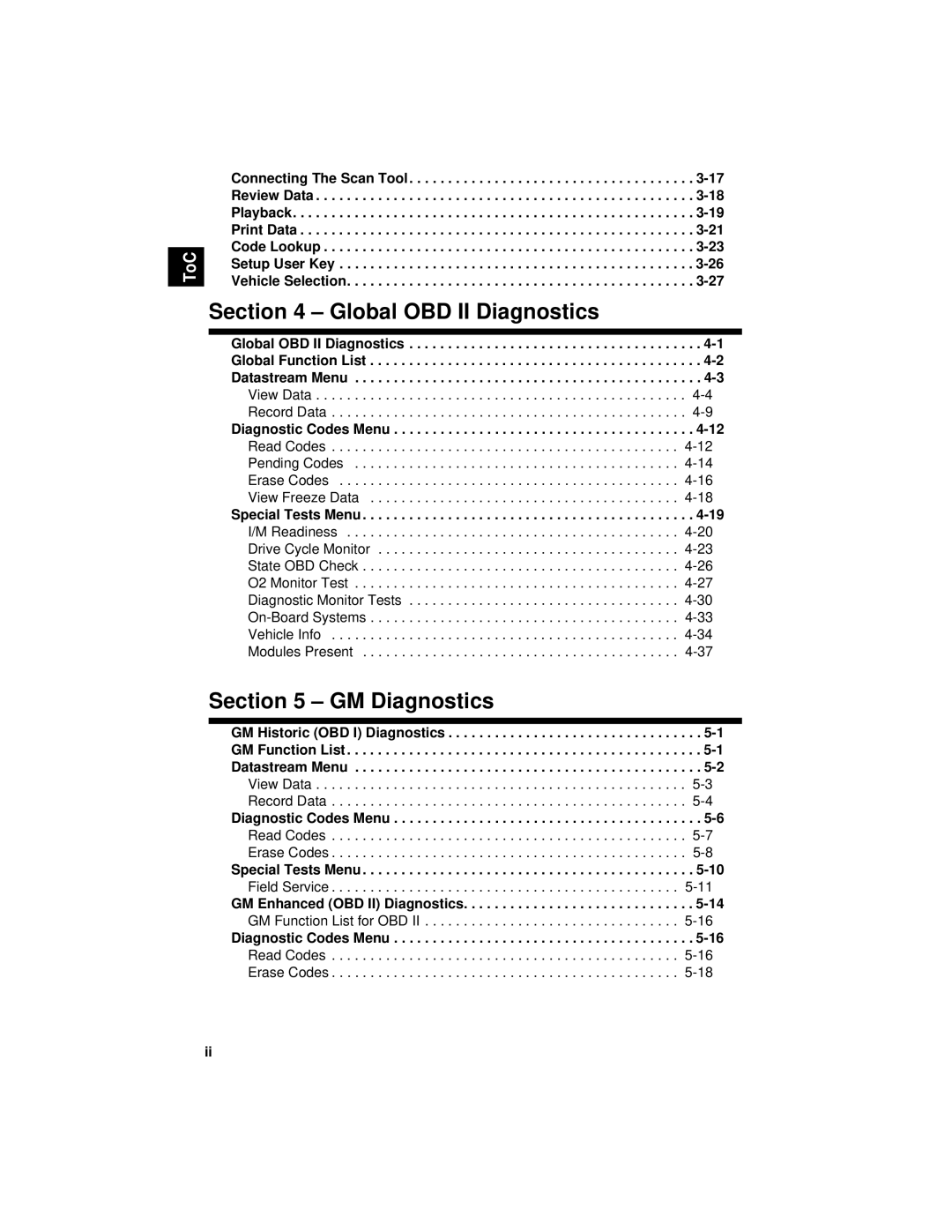 Actron CP9190 manual Global OBD II Diagnostics 