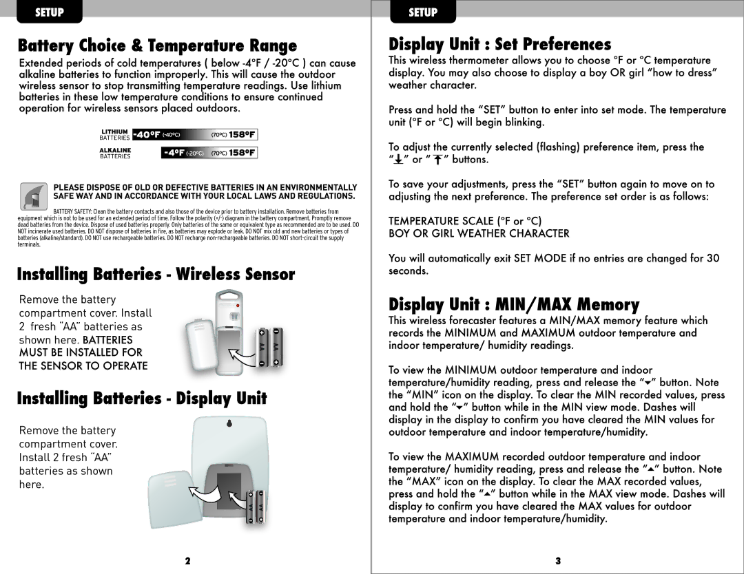 Acu-Rite 00526W manual 