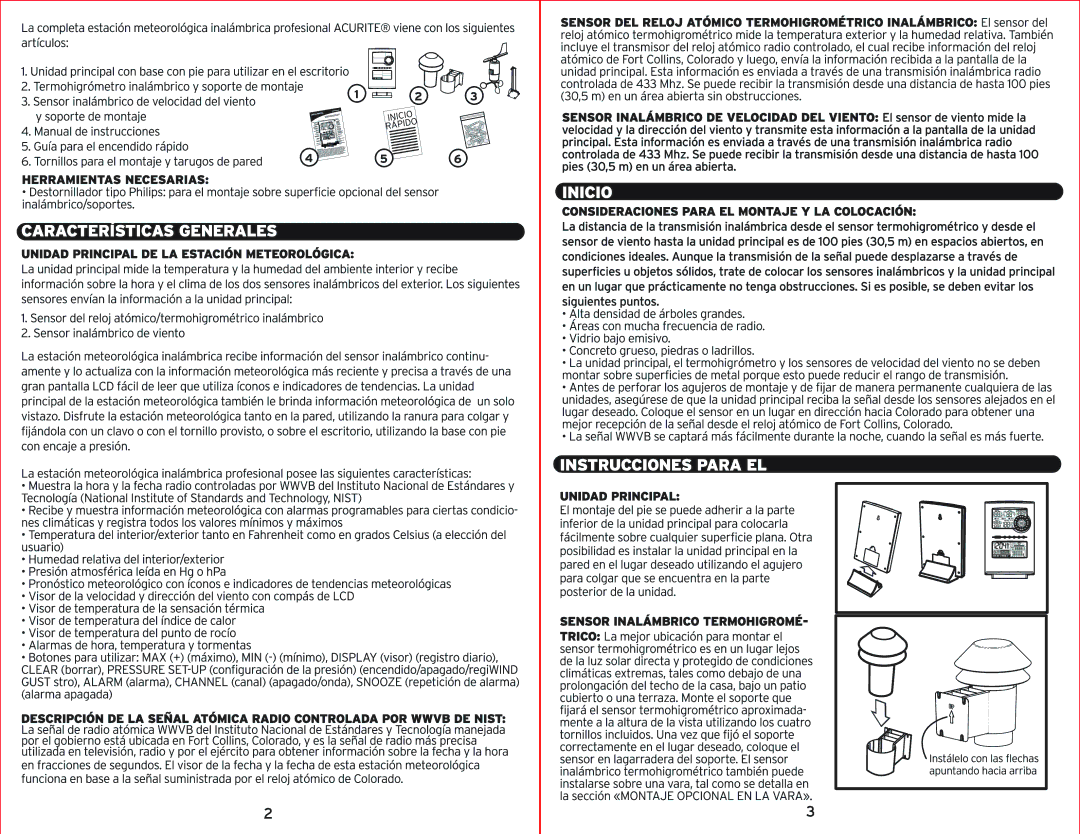 Acu-Rite 00594W instruction manual 