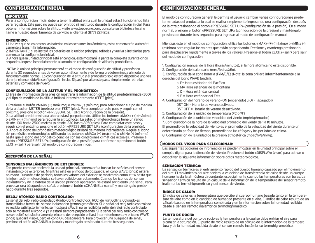 Acu-Rite 00594W instruction manual 