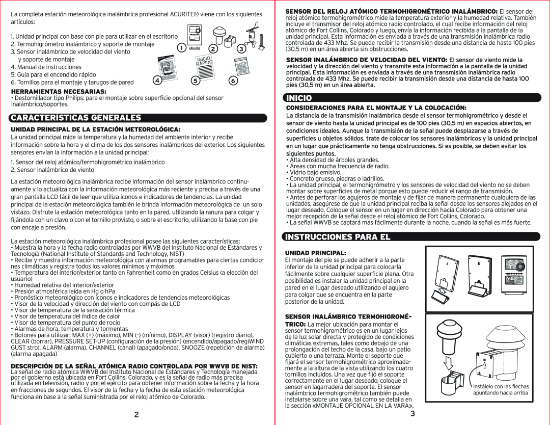 Acu-Rite 00594W instruction manual 