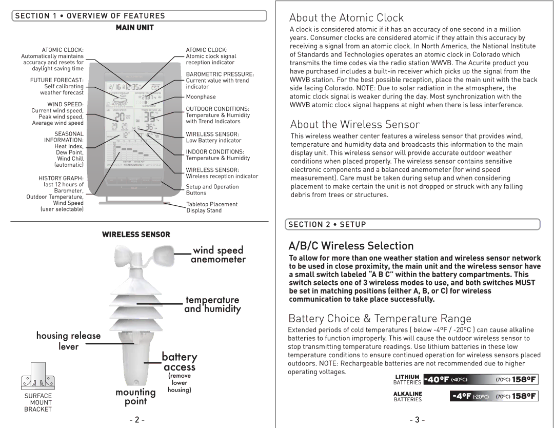 Acu-Rite 00634A1 manual 