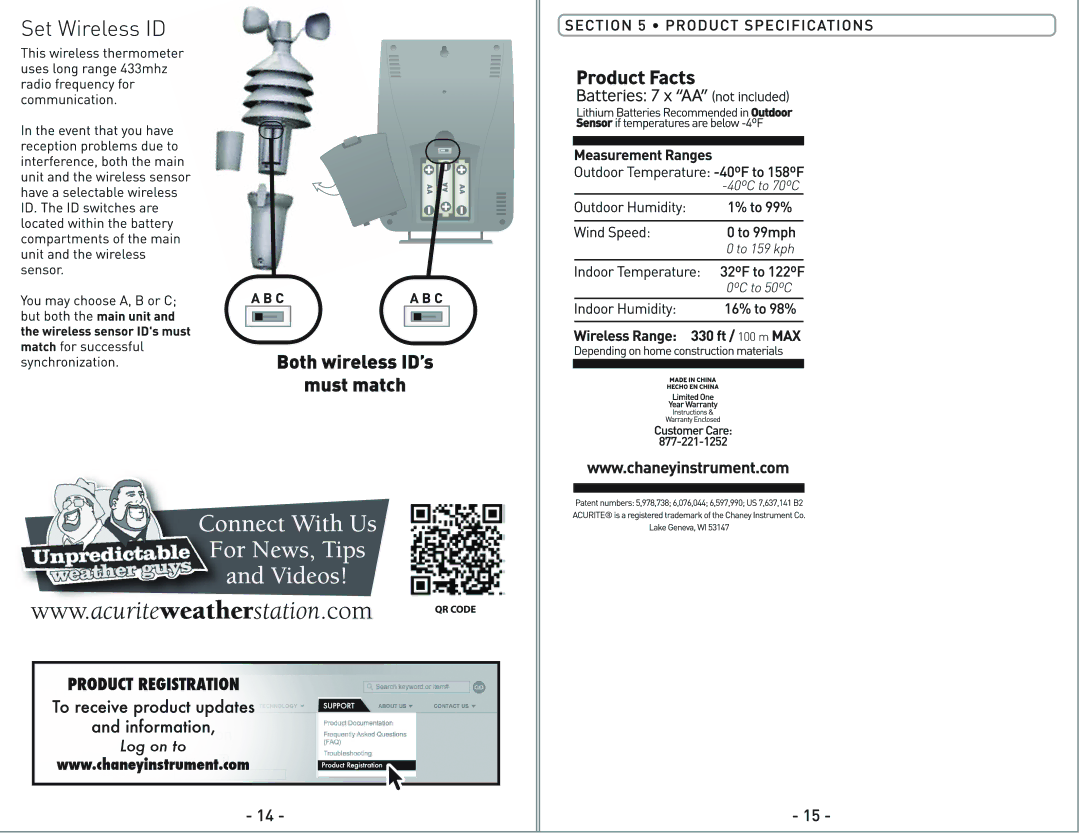 Acu-Rite 00634A1 manual 