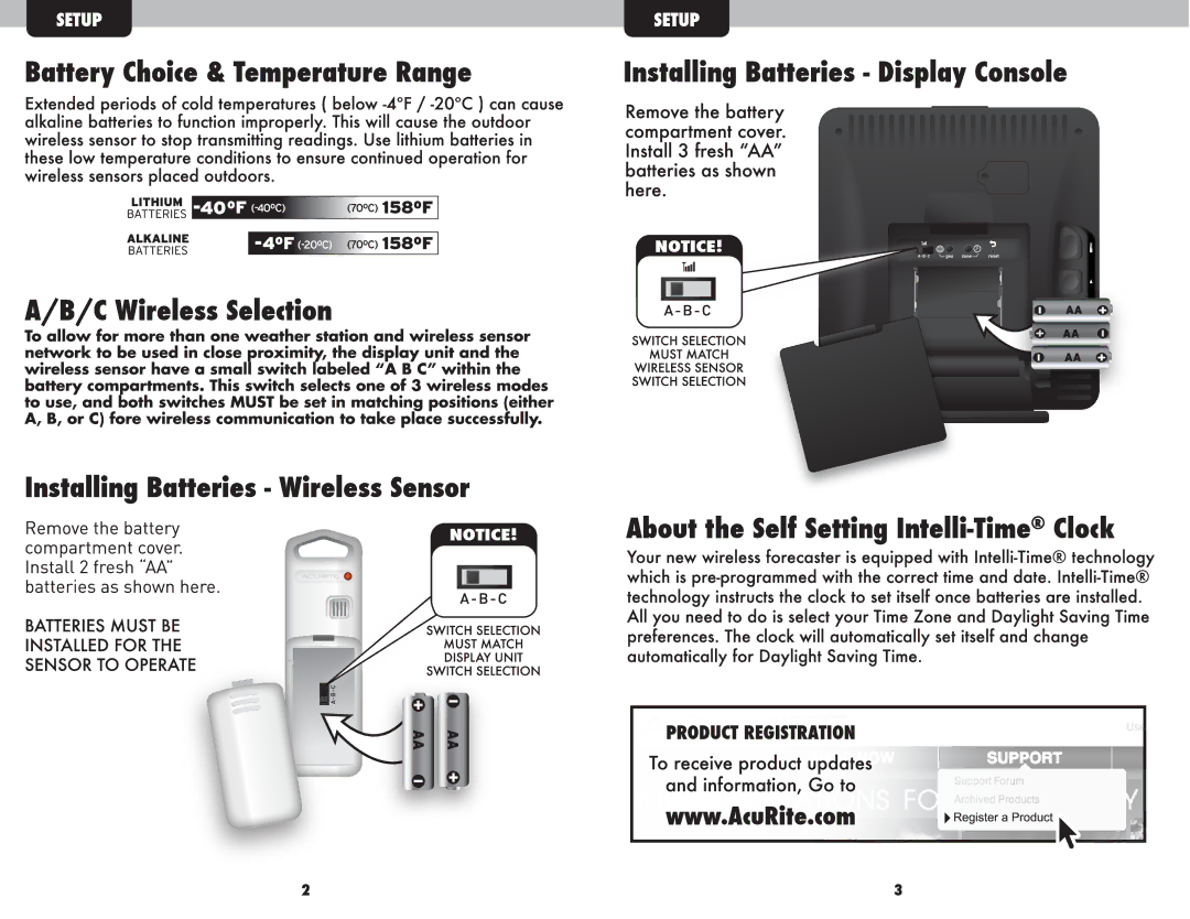 Acu-Rite 02010CDI, 02010-CCDI manual 