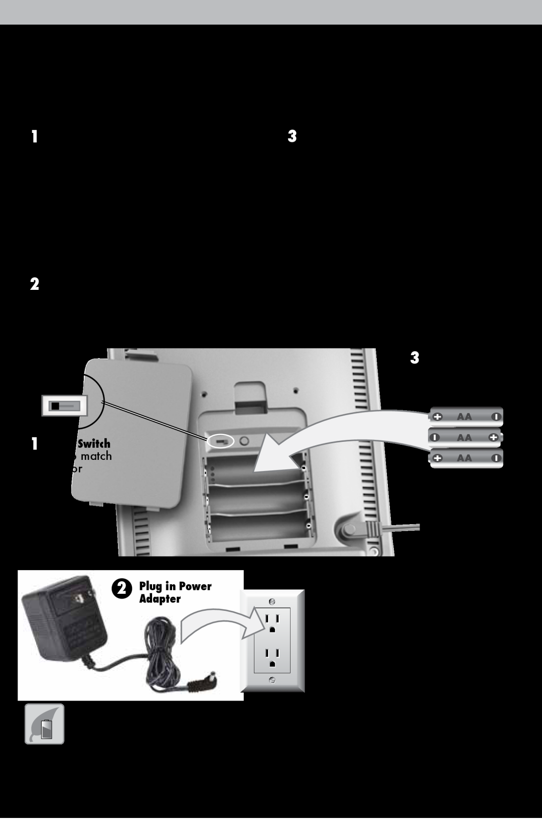 Acu-Rite 06017RM instruction manual Display Unit Setup, Set the A-B-C Switch, Plug-in Power Adapter, A B C 