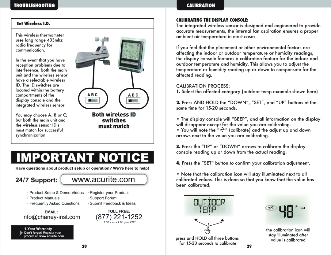 Acu-Rite 1025 manual 