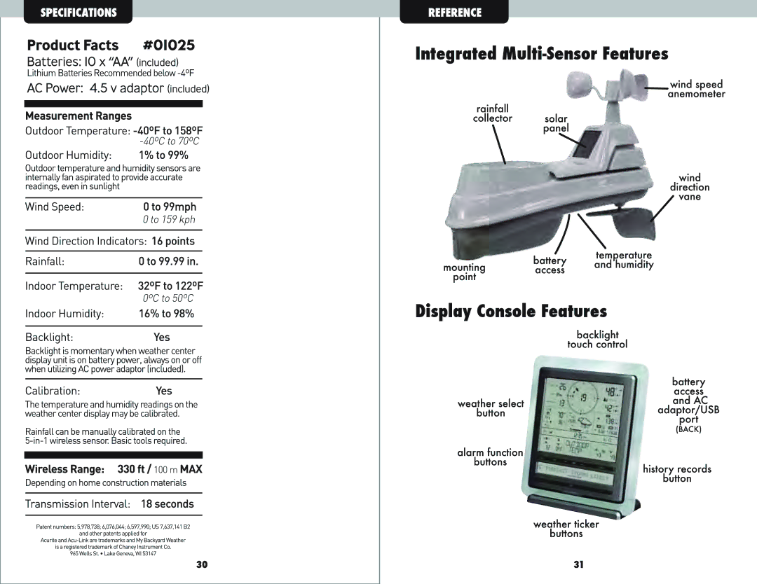 Acu-Rite 1025 manual 