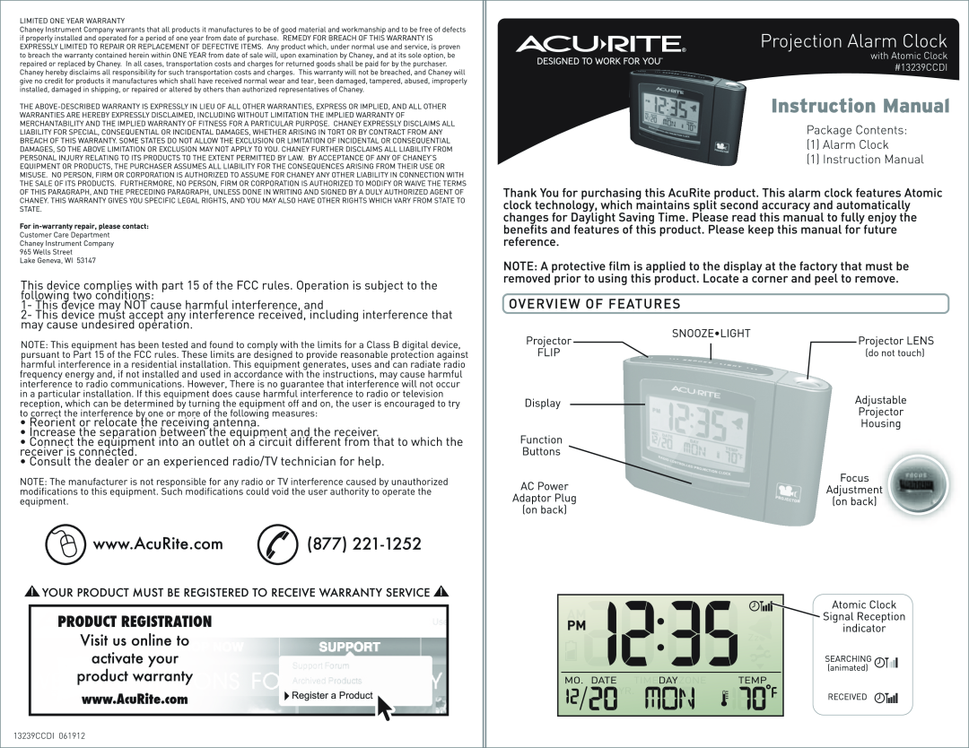 Acu-Rite 13239CCC4, 13239CCD manual 