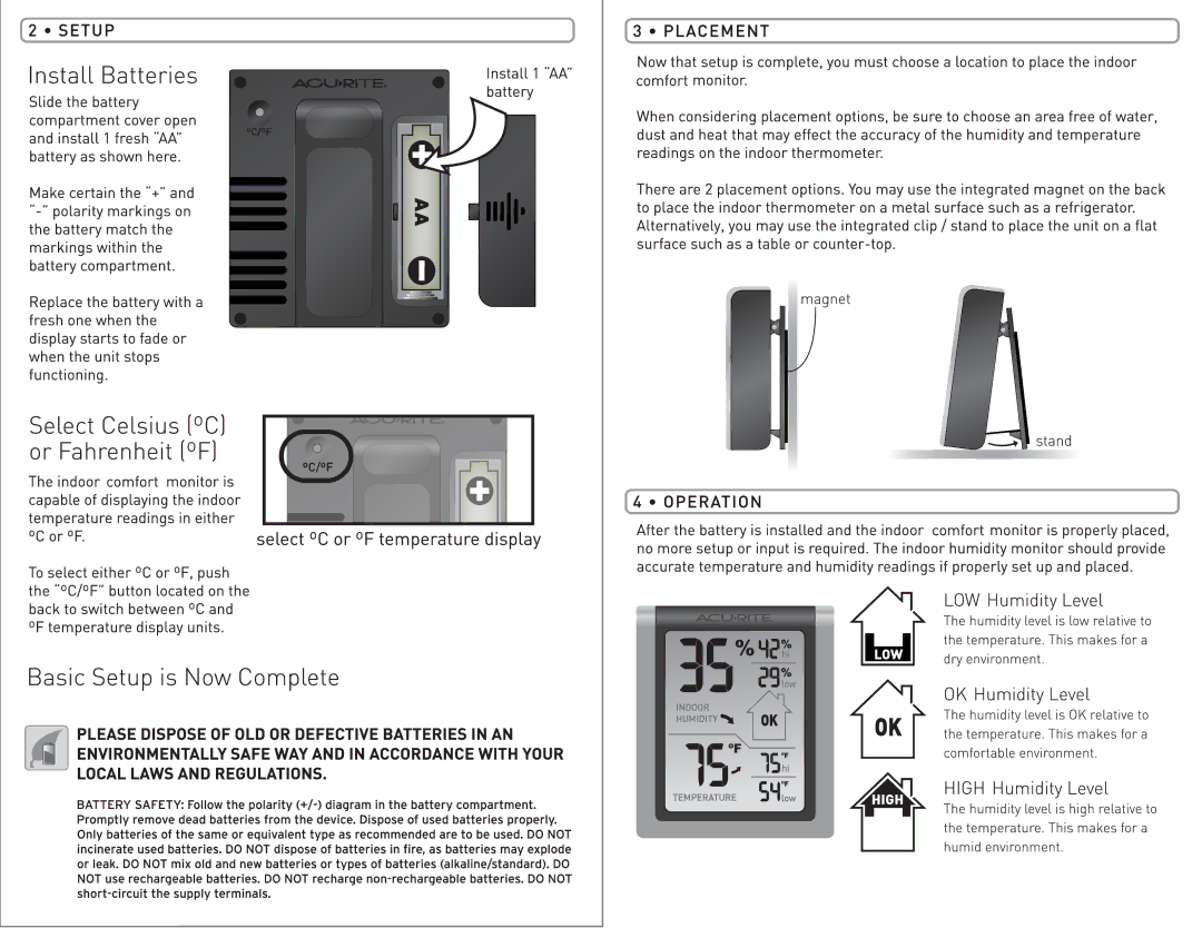 Acu-Rite 619 manual 