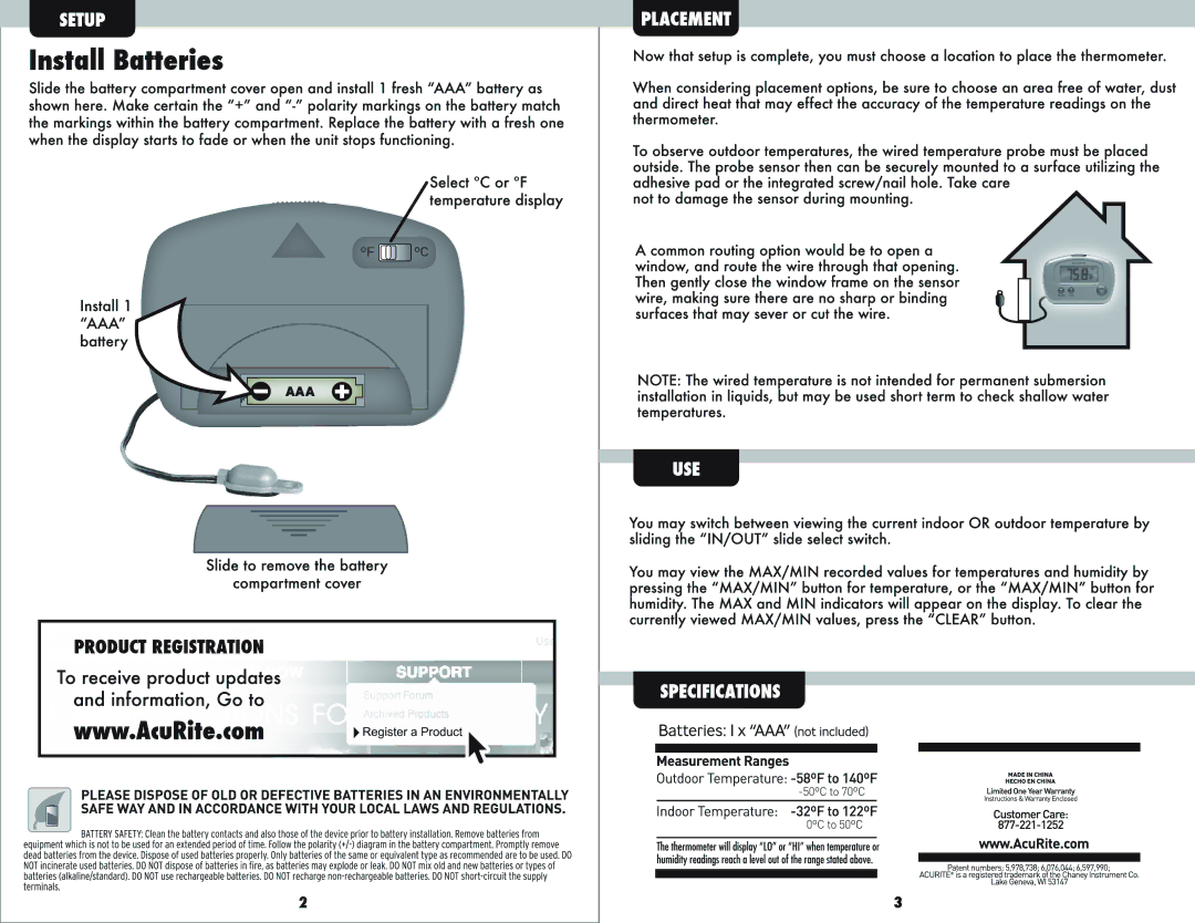 Acu-Rite 888 manual 