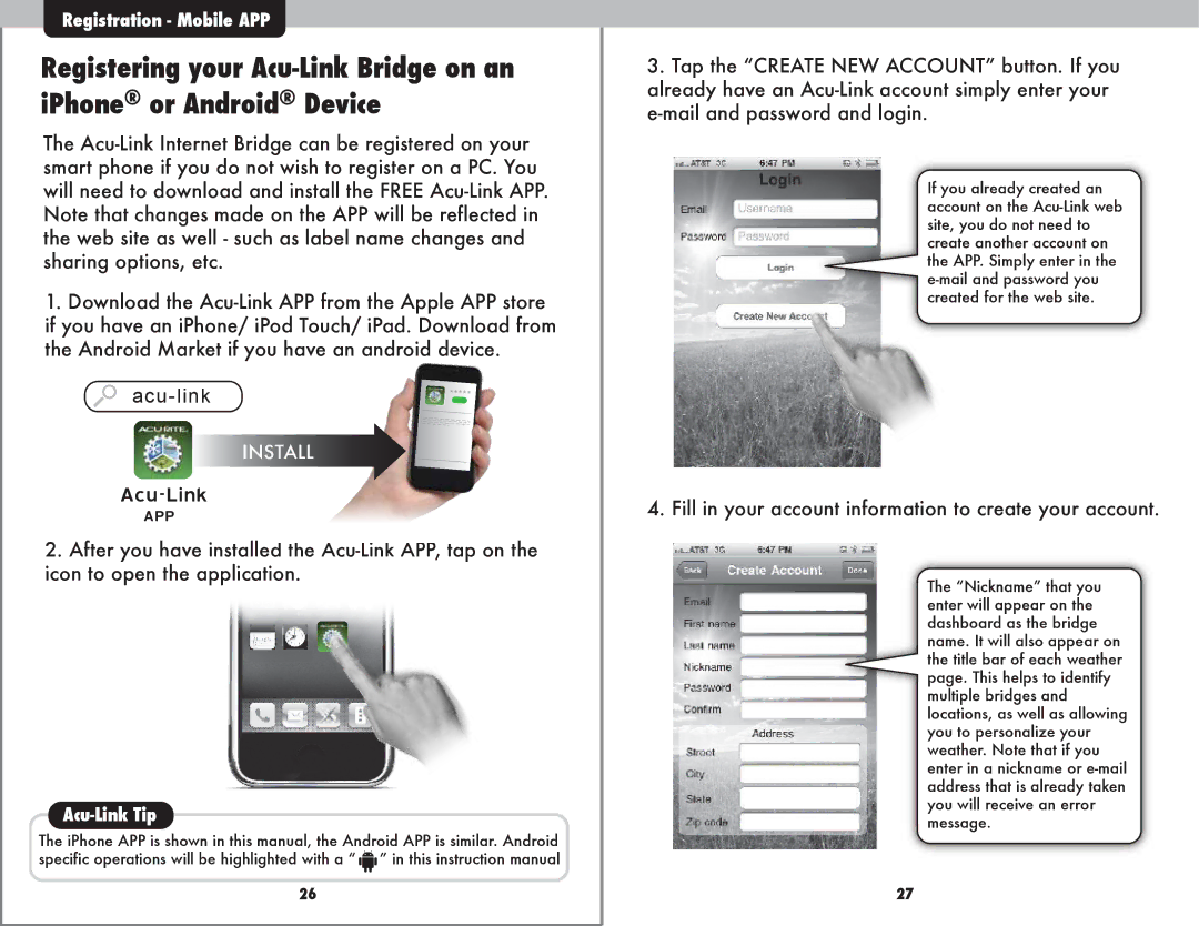 Acu-Rite 9150 instruction manual Acu-Link 