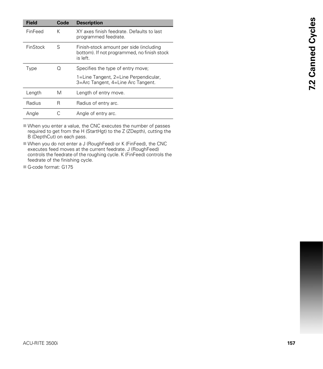 Acu-Rite CNC 3500i user manual 157 