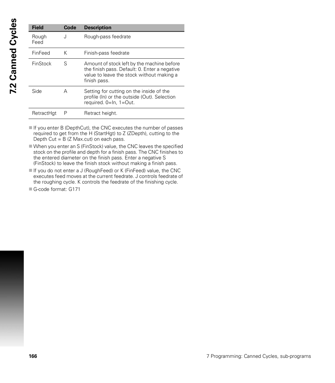 Acu-Rite CNC 3500i user manual 166 