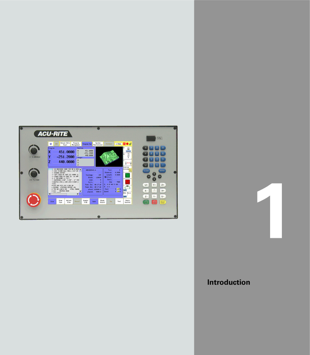 Acu-Rite CNC 3500i user manual Introduction 