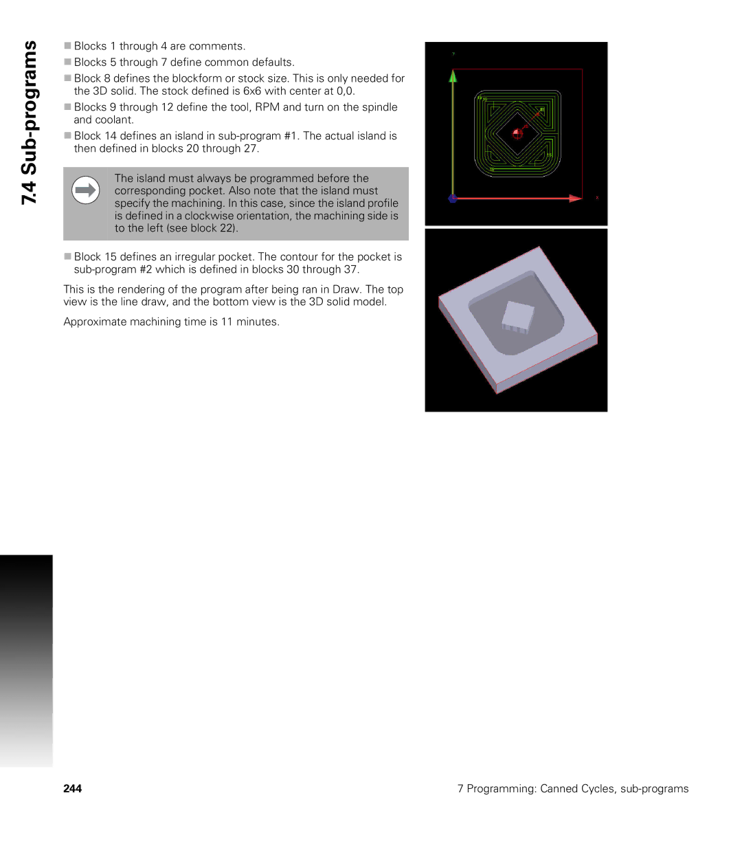 Acu-Rite CNC 3500i user manual 244 