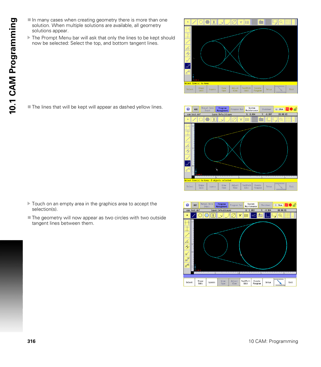 Acu-Rite CNC 3500i user manual CAM Programming 