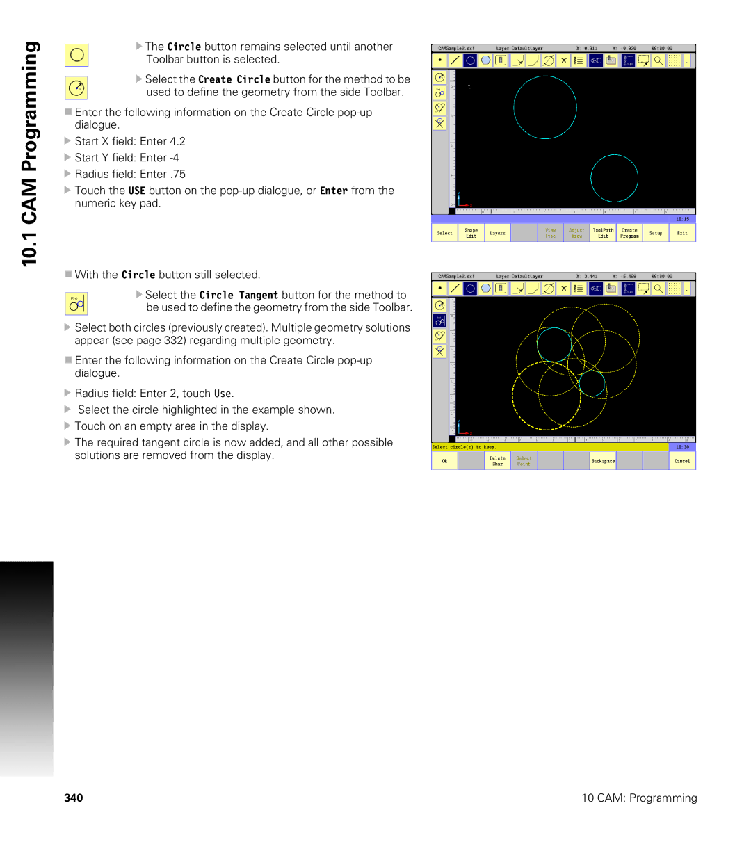 Acu-Rite CNC 3500i user manual CAM Programming 