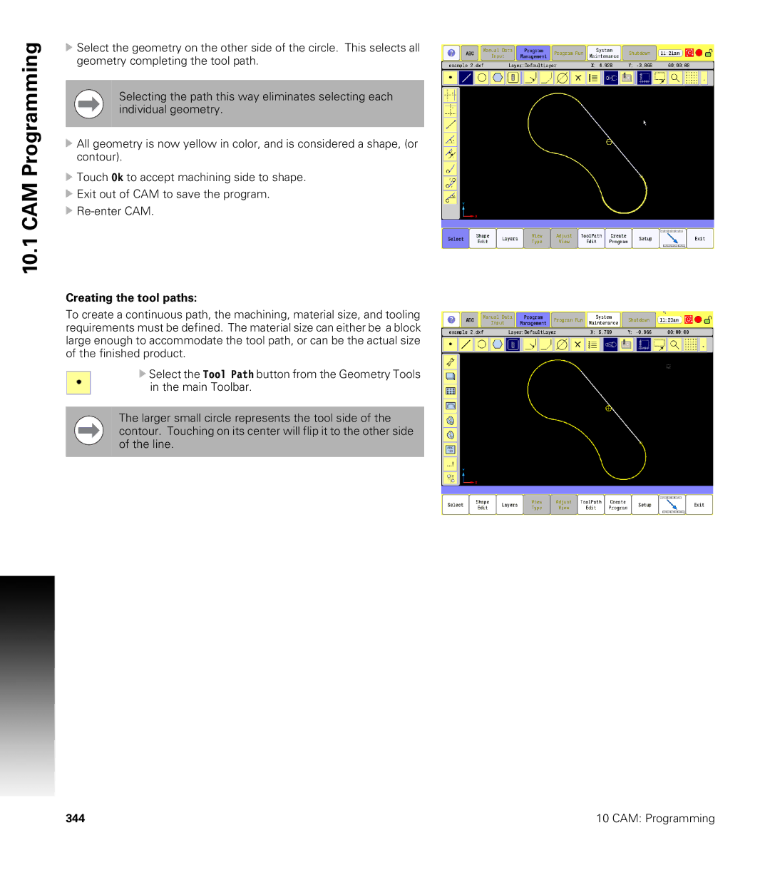 Acu-Rite CNC 3500i user manual CAM Programming 