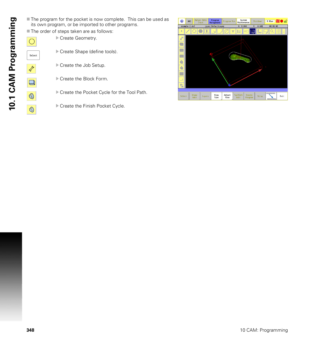 Acu-Rite CNC 3500i user manual CAM Programming 