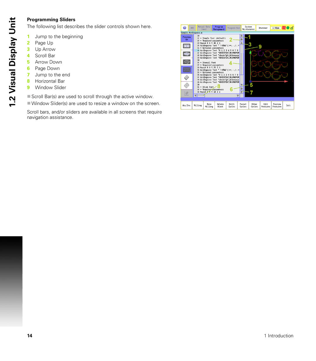 Acu-Rite CNC 3500i user manual Programming Sliders 