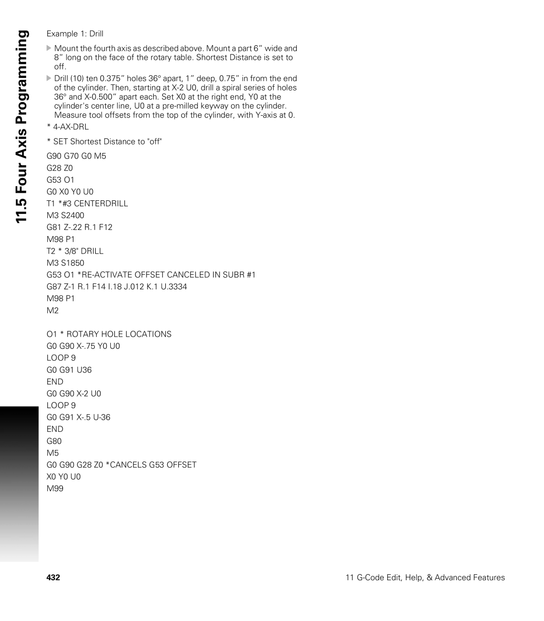 Acu-Rite CNC 3500i user manual T1 *#3 Centerdrill 